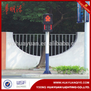 Q235 steel light pole hot dip galvanized steel pole for traffic light pole